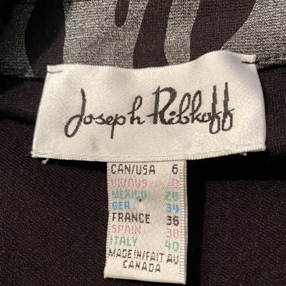 JOSEPH RIPKOFF 3/4 sleeve zip up high collar zebra print with zippered sides - Picture 3 of 7